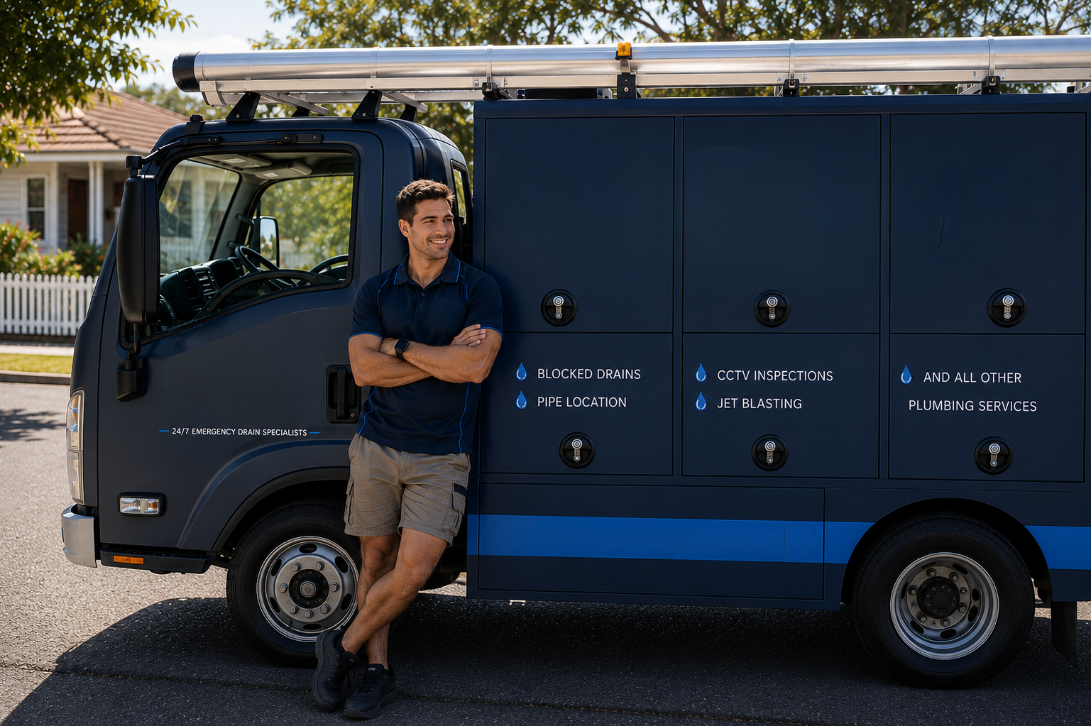 Plumber with Burwood Blocked Drains van