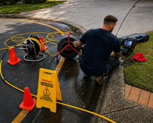 On-site drain inspection at a Burwood property