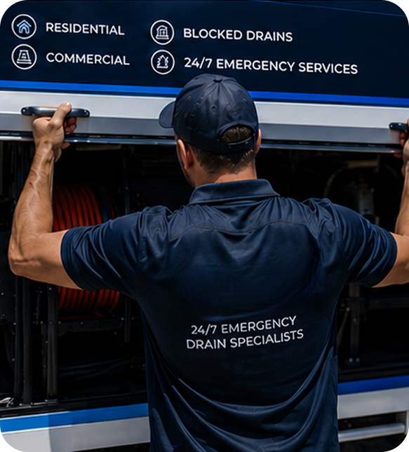 Licensed blocked drain plumber servicing a Burwood home